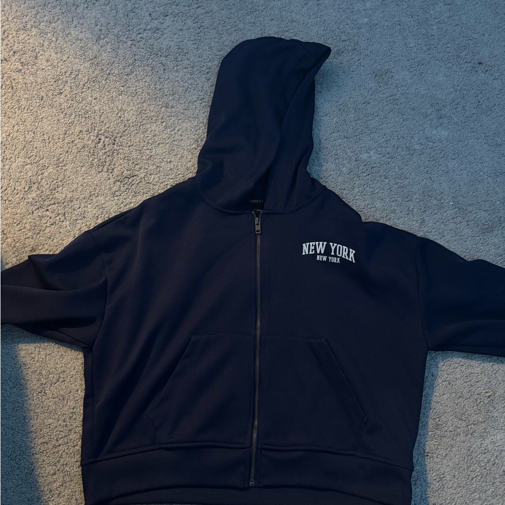 Forever 21 Deep Blue Hoodie